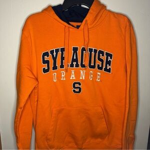 Syracuse Orange Campus Heritage Mens M Orange Embroidered Pullover Hoodie NWOT